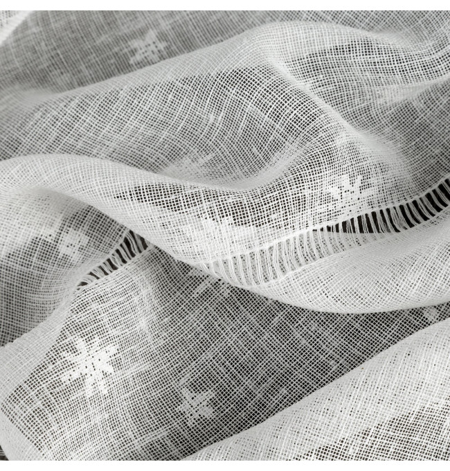 Hotová záclona NADINE s vánočním vzorem - na průchodkách