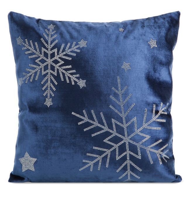 Povlak na polštář CHRISTMAS ROYAL2 granátový / stříbrný