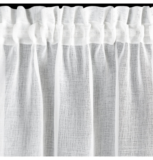 Hotová záclona XMAS bílá - s tunelem