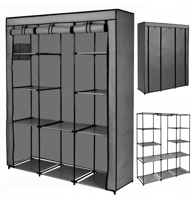 Šatní skříň MIRA MAXI antracitová