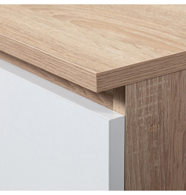 Skříň s nástavcem S 90 cm 2D 2SZ CLP dub sonoma / bílá