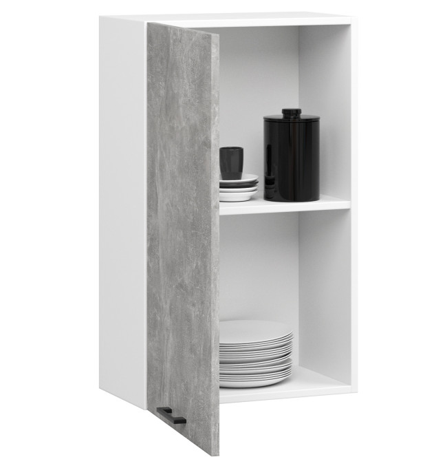 Horní kuchyňská skříňka OLIWIA W50 H720 bílá / beton