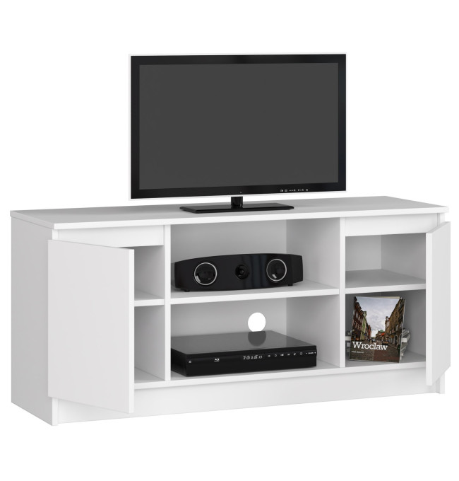 Stolek pod TV RTV 120 2D 1P bílý