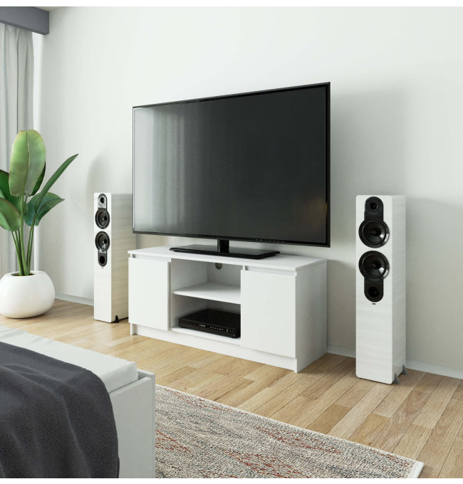 Stolek pod TV RTV 120 2D 1P bílý