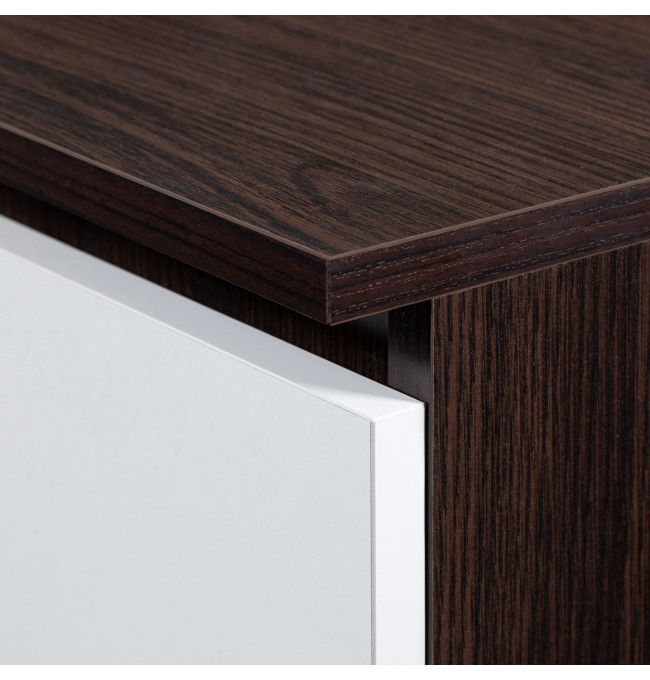 Stolek pod TV RTV 120 2D 1P wenge / bílý
