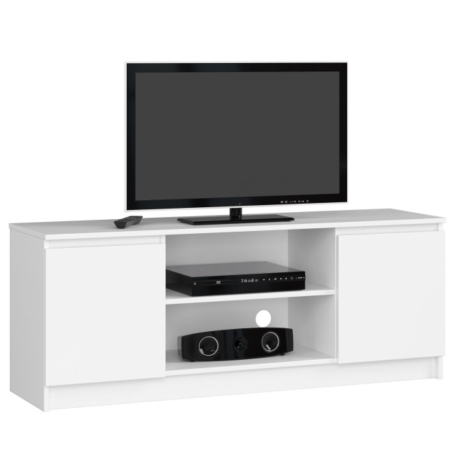 Stolek pod TV RTV 140 2D 1P bílý