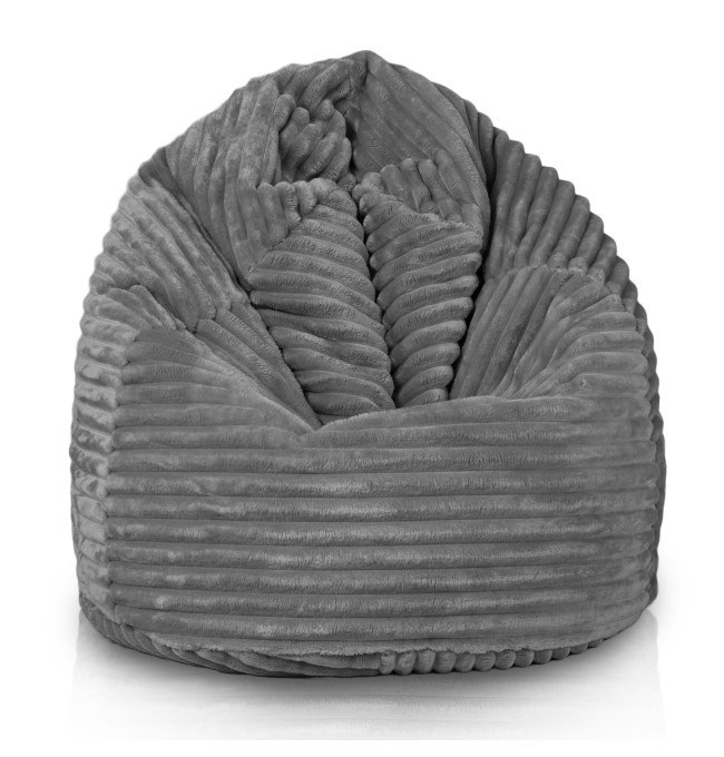 Sedací pytel Sako šedý stripe