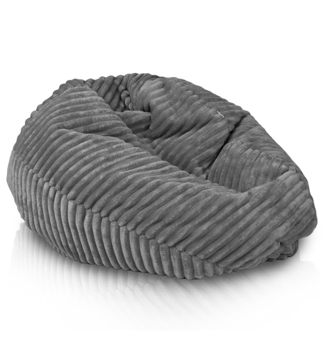 Sedací pytel Sako šedý stripe