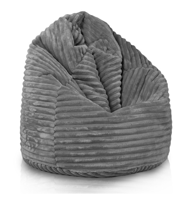 Sedací pytel Sako šedý stripe