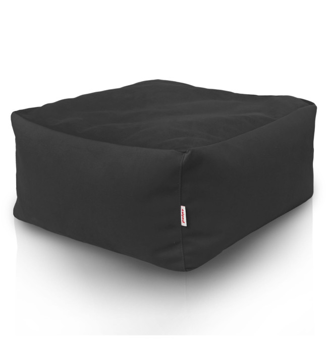 Podnožka čtvercová plyš - Šedá