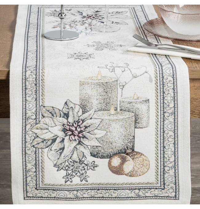 Ubrus GOB CANDL popelový / stříbrný