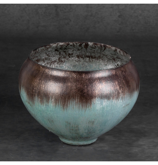 Dekorativní miska ABRIL 01 tyrkysová / hnědá