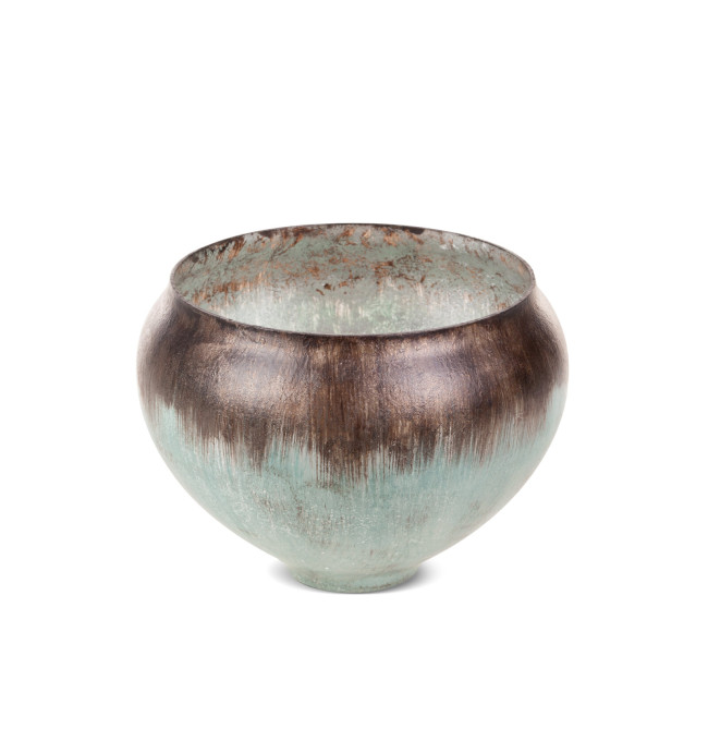 Dekorativní miska ABRIL 01 tyrkysová / hnědá