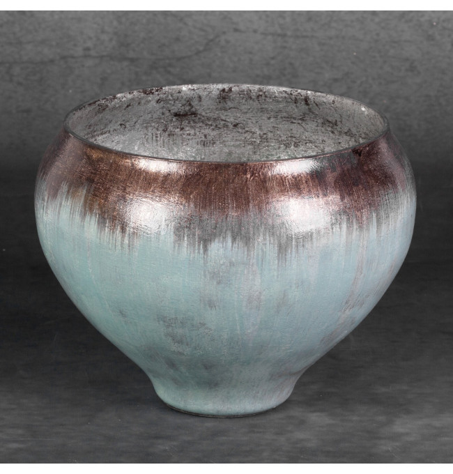 Dekorativní miska ABRIL 02 tyrkysová / hnědá