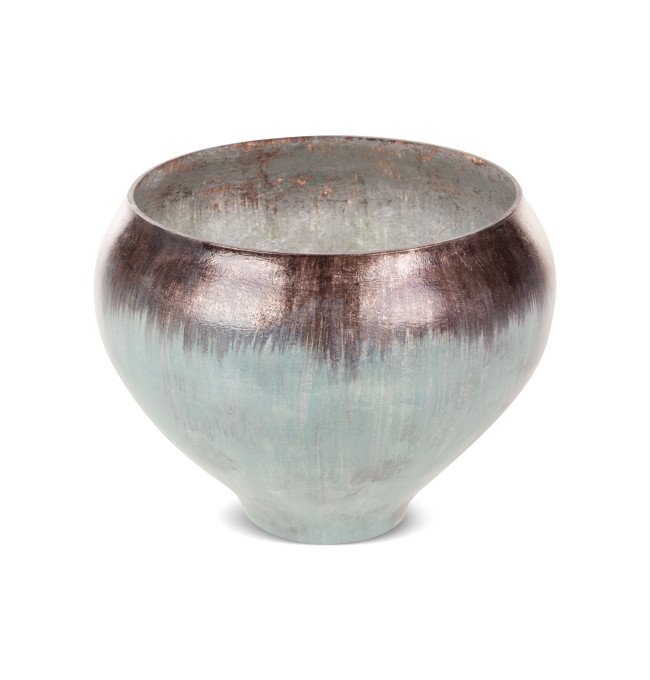 Dekorativní miska ABRIL 02 tyrkysová / hnědá