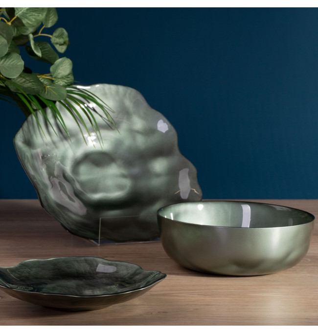 Dekorativní miska NIKOL 02 burgundy