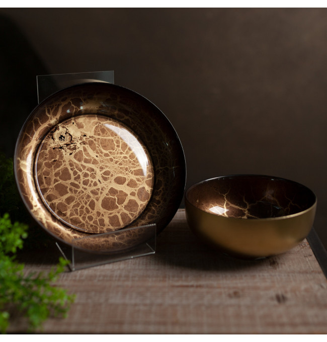 Dekorativní miska SUZI 01 zlatá