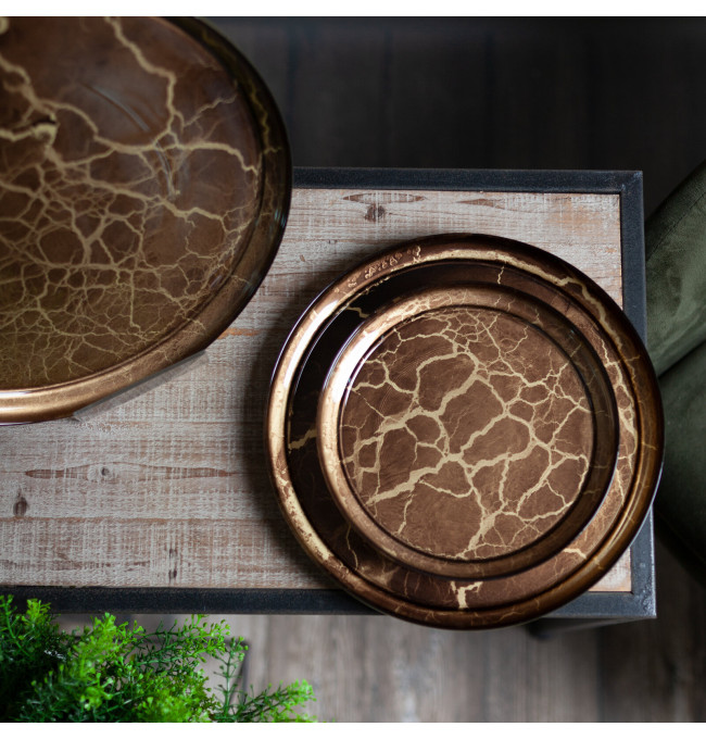 Dekorativní miska SUZI 01 zlatá