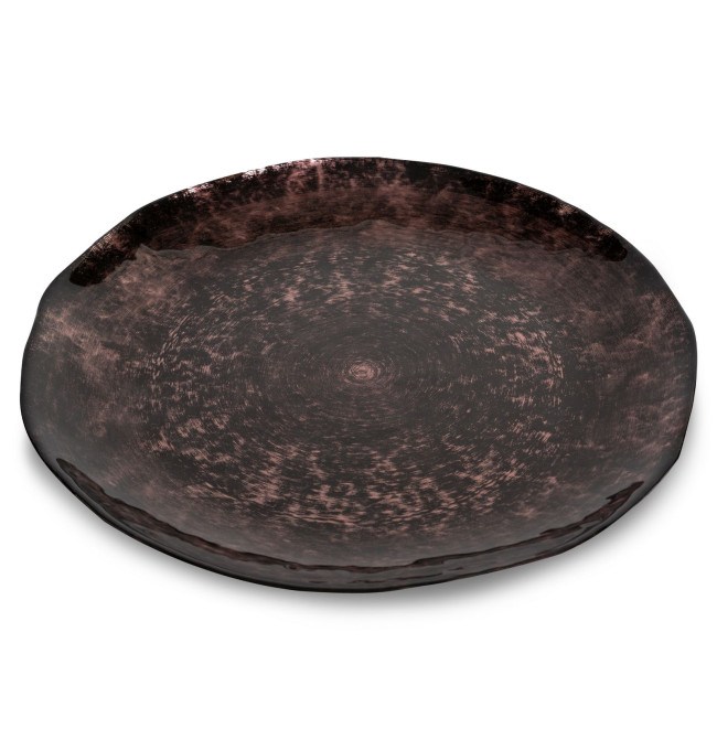 Dekorační talíř PATI 03 hnědý / černý
