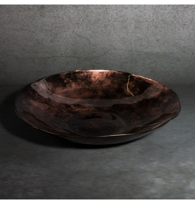 Dekorační miska PATI 04 hnědá / černá