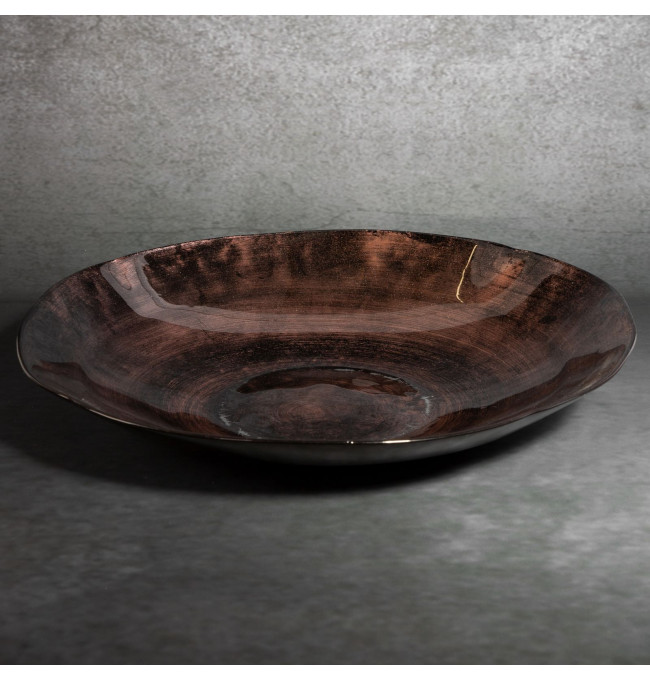 Dekorační miska PATI 05 hnědá / černá