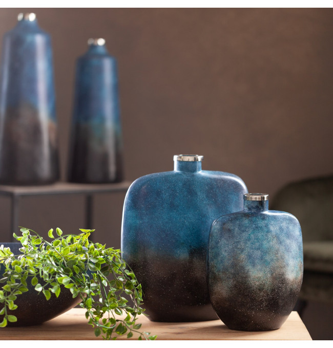 Váza CAREN 04 modrá / hnědá