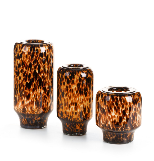 Váza LANA 02 černá / oranžová