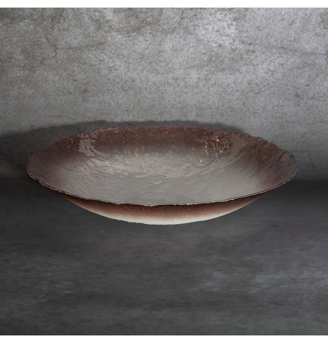 Dekorační miska SEVILLE 2 krémová / hnědá