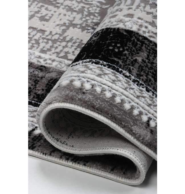 Koberec Tender 27145A VELVET černý / světle šedý