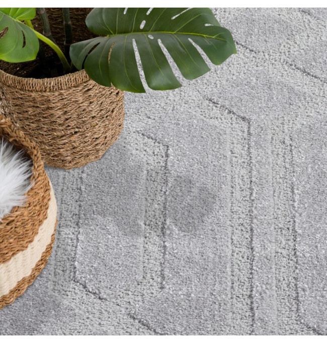 Koberec Flair 138 kruh šedý