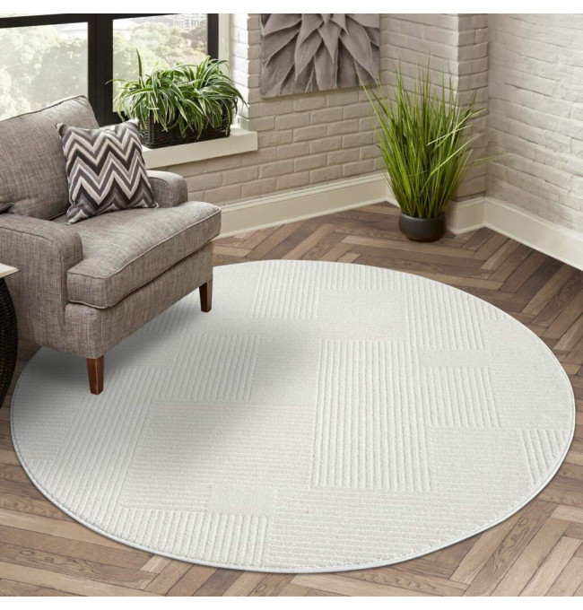 Koberec Flair 177 kruh krémový