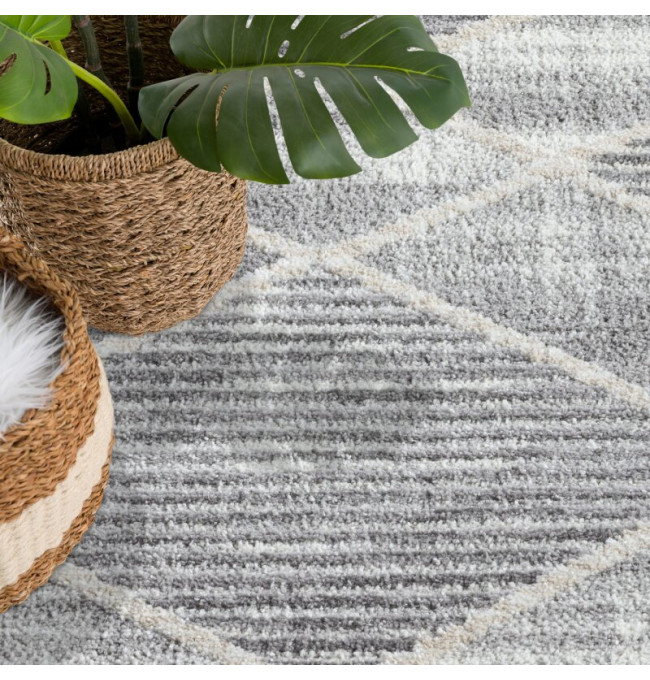 Koberec Flair 178 kruh šedý