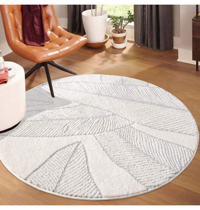 Koberec Lounge 0629 šedý kruh