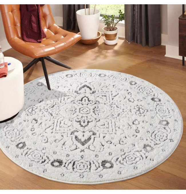 Koberec Lounge 0638 šedý kruh