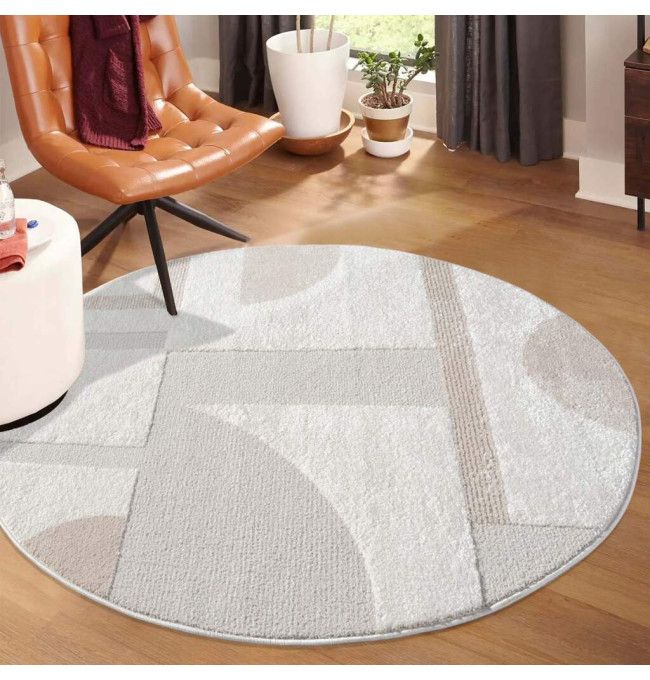 Koberec Lounge 9992 krémový kruh