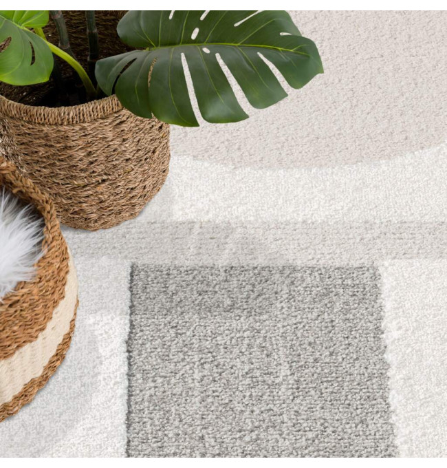 Koberec Lounge 9992 šedý kruh