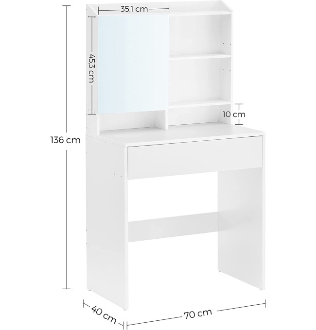 Toaletní stolek se zrcadlem RDT118W01