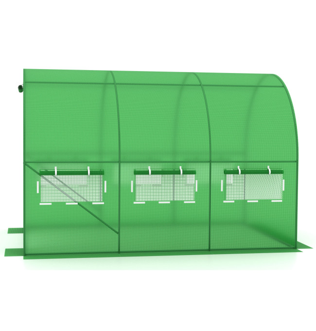 Zahradní skleník AUREA zelený 2x3,5 m