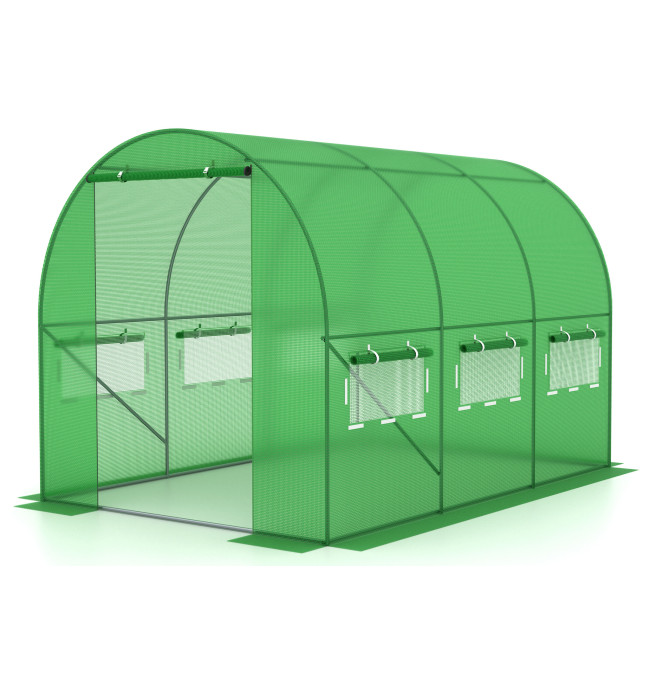 Zahradní skleník AUREA zelený 2x3,5 m