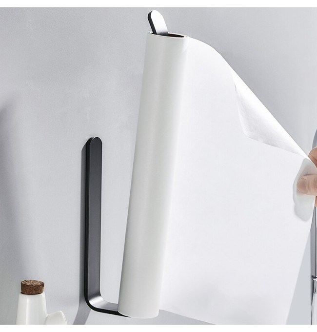 Nástěnný věšák na ručníky KIRAN Loft černý