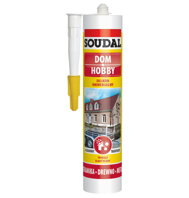 Univerzální silikon SOUDAL 280 ml bezbarvý