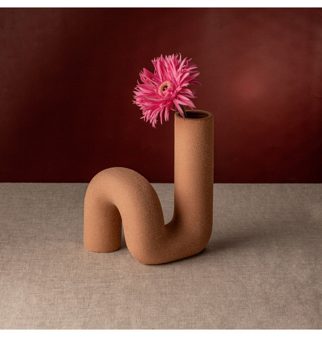 Váza TWIST béžová 752605