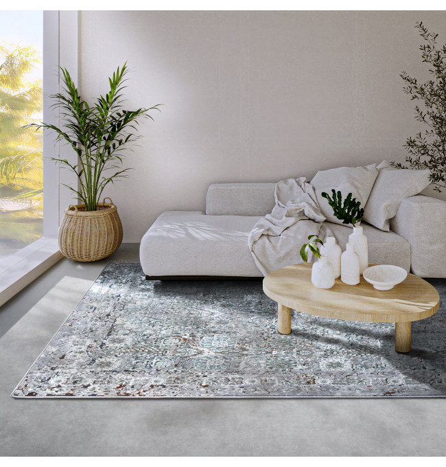 Koberec Villeroy & Boch Kollektion 1809 Helen světle šedý / vícebarevný