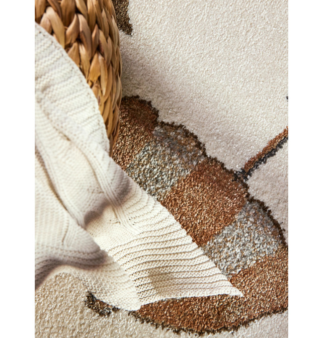 Koberec Villeroy & Boch BOHO KIDS Roar like a Lion Rainbow Party krémový