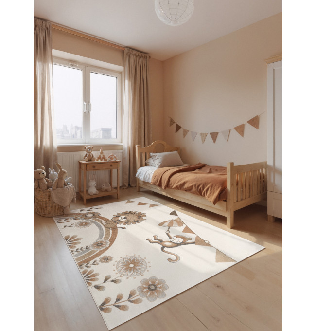 Koberec Villeroy & Boch BOHO KIDS Roar like a Lion Summer Party krémový
