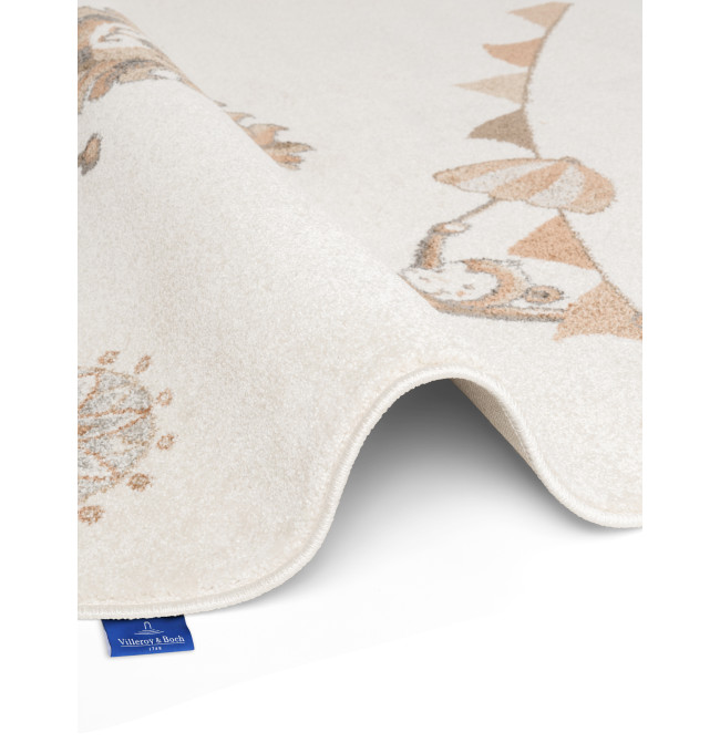 Koberec Villeroy & Boch BOHO KIDS Roar like a Lion krémový kruh