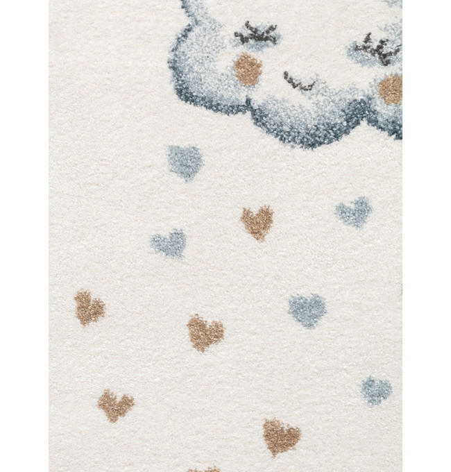 Koberec Villeroy & Boch BOHO KIDS Round Walk like an Elephant Rainbow krémový kruh
