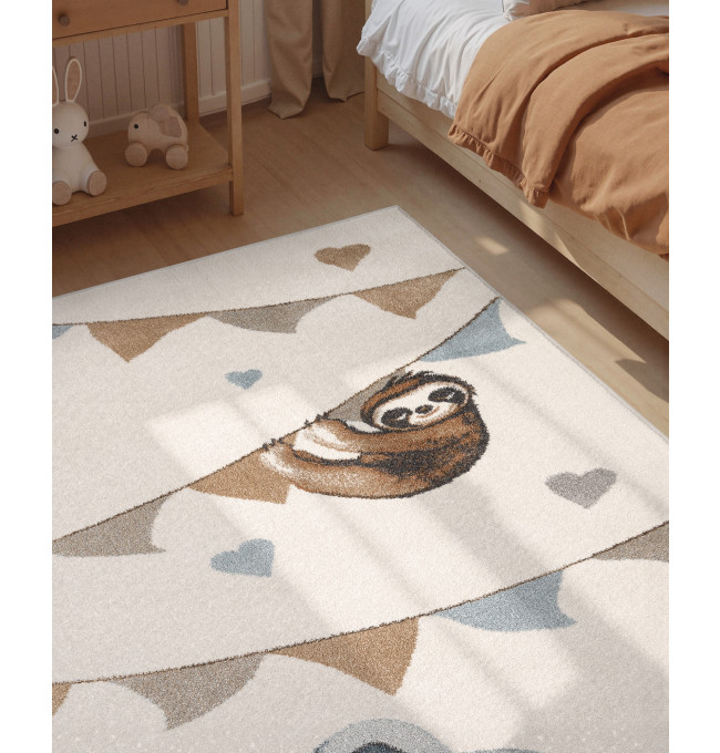 Koberec Villeroy & Boch BOHO KIDS Walk like an Elephant Rainbow Party krémový