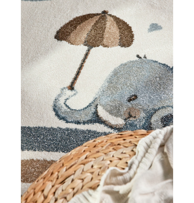 Koberec Villeroy & Boch BOHO KIDS Walk like an Elephant Rainy Party krémový
