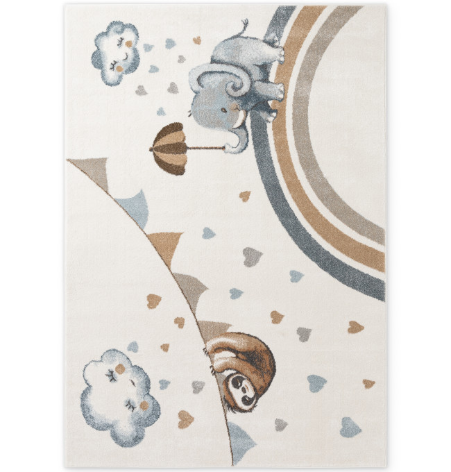 Koberec Villeroy & Boch BOHO KIDS Walk like an Elephant Rainy Party krémový